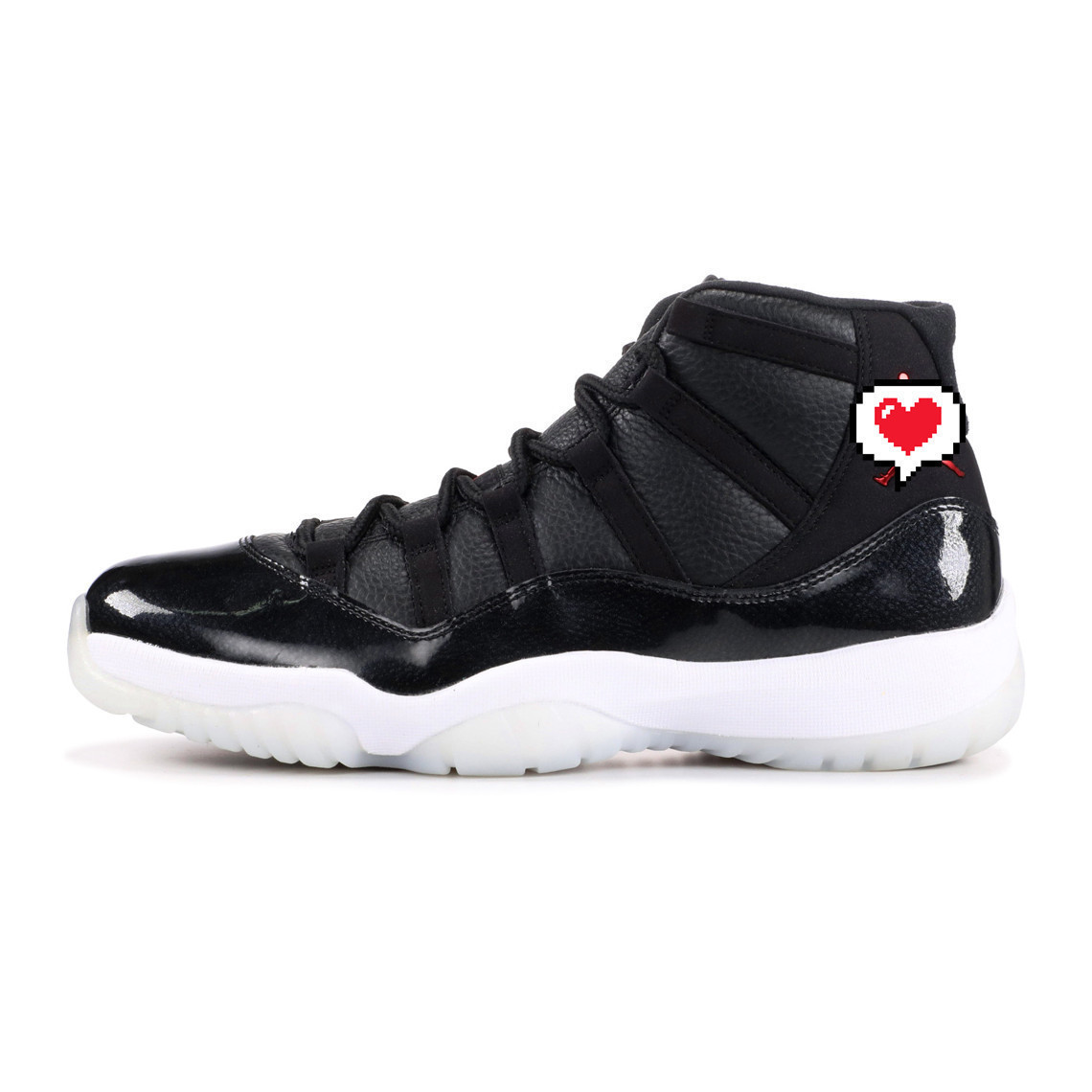 Transfronterizo Putian AJ11 Star Jiao 11 generación de zapatos de baloncesto negro rojo almohadilla de aire de palma completa para hombres y mujeres zapatillas de combate
