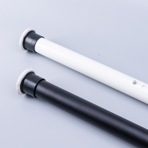 Hole-free telescopic rod curtain support rod door curtain shower curtain aluminum alloy load-bearing rod clothes drying rod wardrobe rack rod installation