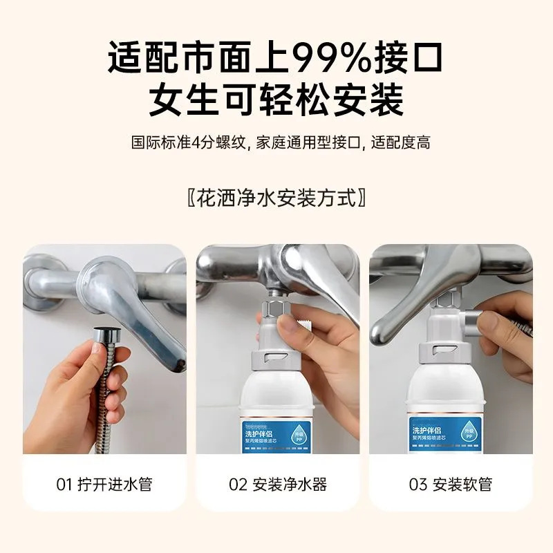 前置过滤器防爆瓶沐浴前置净水器一体式洗衣机洗手台厨下式过滤器|undefined