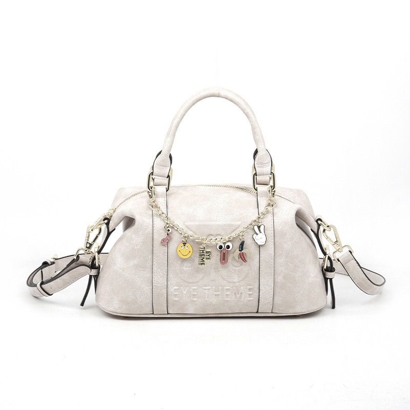 2025 damas casuales suaves PU de alto nivel bolso zipper de alto nivel europeo y americano camiseta PU oficina 2805 #