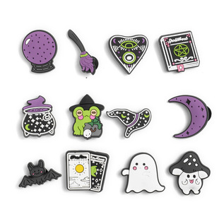 cross-border cartoon tarot halloween hole shoes shoes flower pvc detachable shoe accessories diy hole shoes shoe buckle