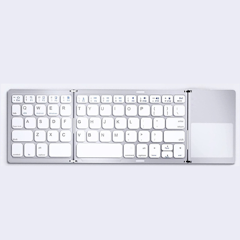 国境を越えた新しいワイヤレスbluetooth折り畳みキーボードは、ビジネスタブレットのオフィス超薄型ポータブルキーボードに適しています|undefined