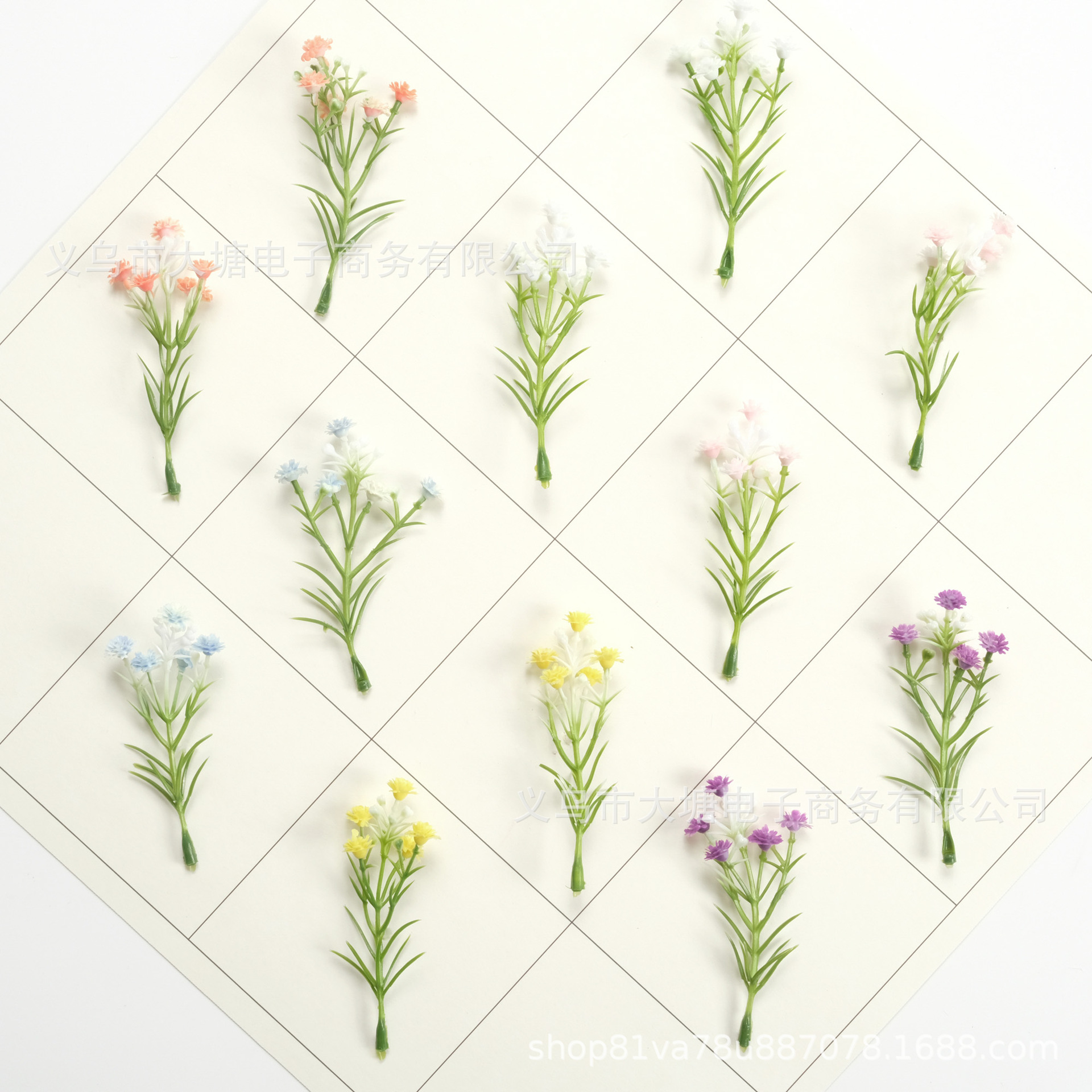 신선한 가짜 꽃 하이 퀄리티 인공 미세 잎 Gypsophila 꽃 머리 수제 DIY 헤어핀 꽃 화환 머리 헤어 밴드 액세서리