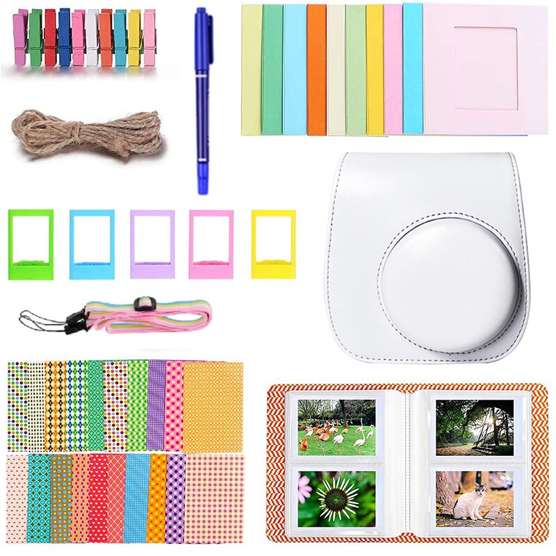 Suitable for Polaroid mini11 Camera Accessories Set 8-in-1 instax 12 9 Camera Bag Photo Album Sticker