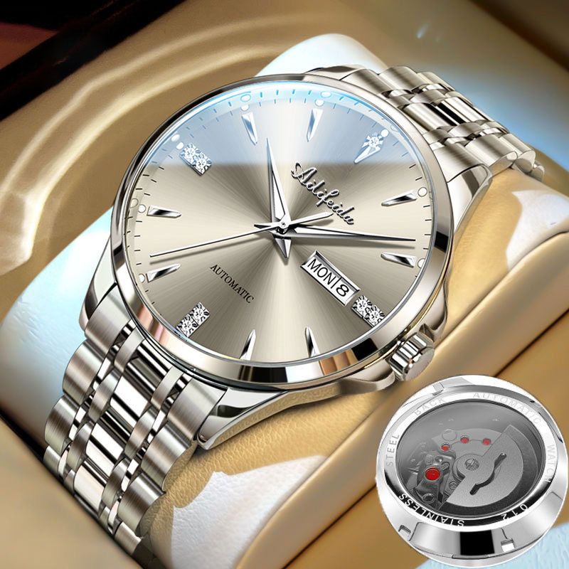 Classic Famous Watch Quartz Watch Men's Hollow Back Transparent Luminous Trend Live Broadcast Wholesale Waterproof Calendar Business Watch