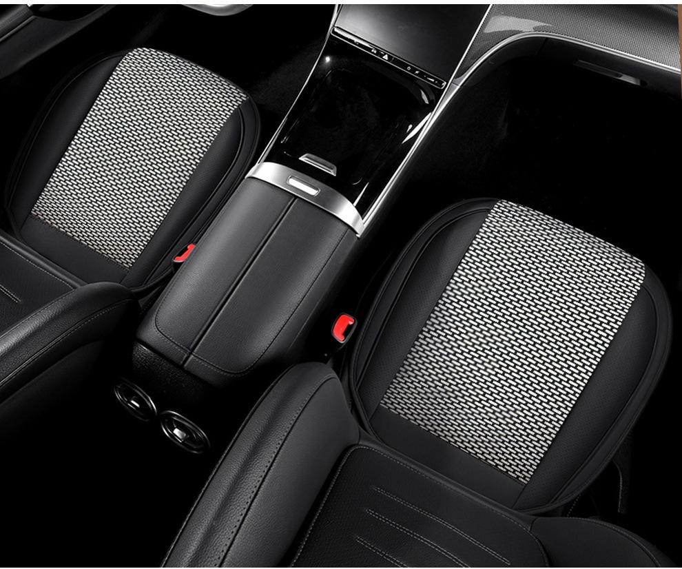 Directly from the manufacturer, breathable leather combined with ice silk, three-dimensional comfort, soft, suitable for all seasons, durable, dirt-resistant, universal car seat cover