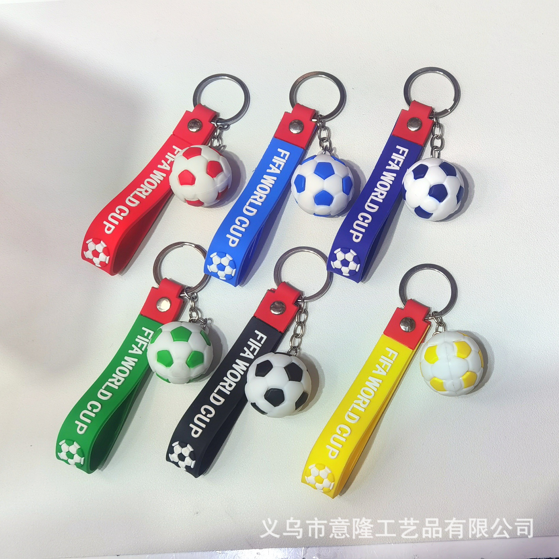 Mini Football Basketball Volleyball Rugby Sports Goods Series Pvc Soft Rubber Keychain