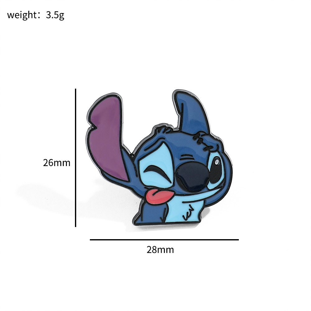 100 Insignias Metálicas Clásicas de Stitch, Broche de Aleación de Star Wars, Stitch, Maestro Yoda, Venta al por Mayor