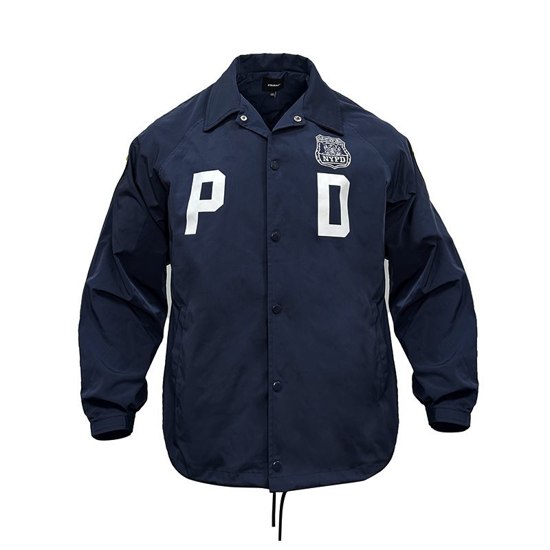 미국 경찰 팬 코치 재킷 남자 청소년 봄과 가을 요원 NYPD 재킷 식별 윈드브레이커 얇은 방풍 느슨한