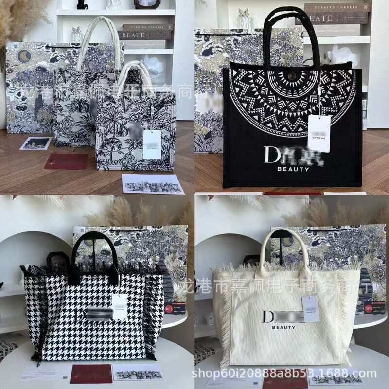 VIPGIFT offers wholesale prices on a collection of domestic and international D-brand jungle print and embroidered cotton and linen tote bags VIPGIFT offers wholesale prices on a collection of domestic and international D-brand jungle print and embroidered cotton and linen tote bags
