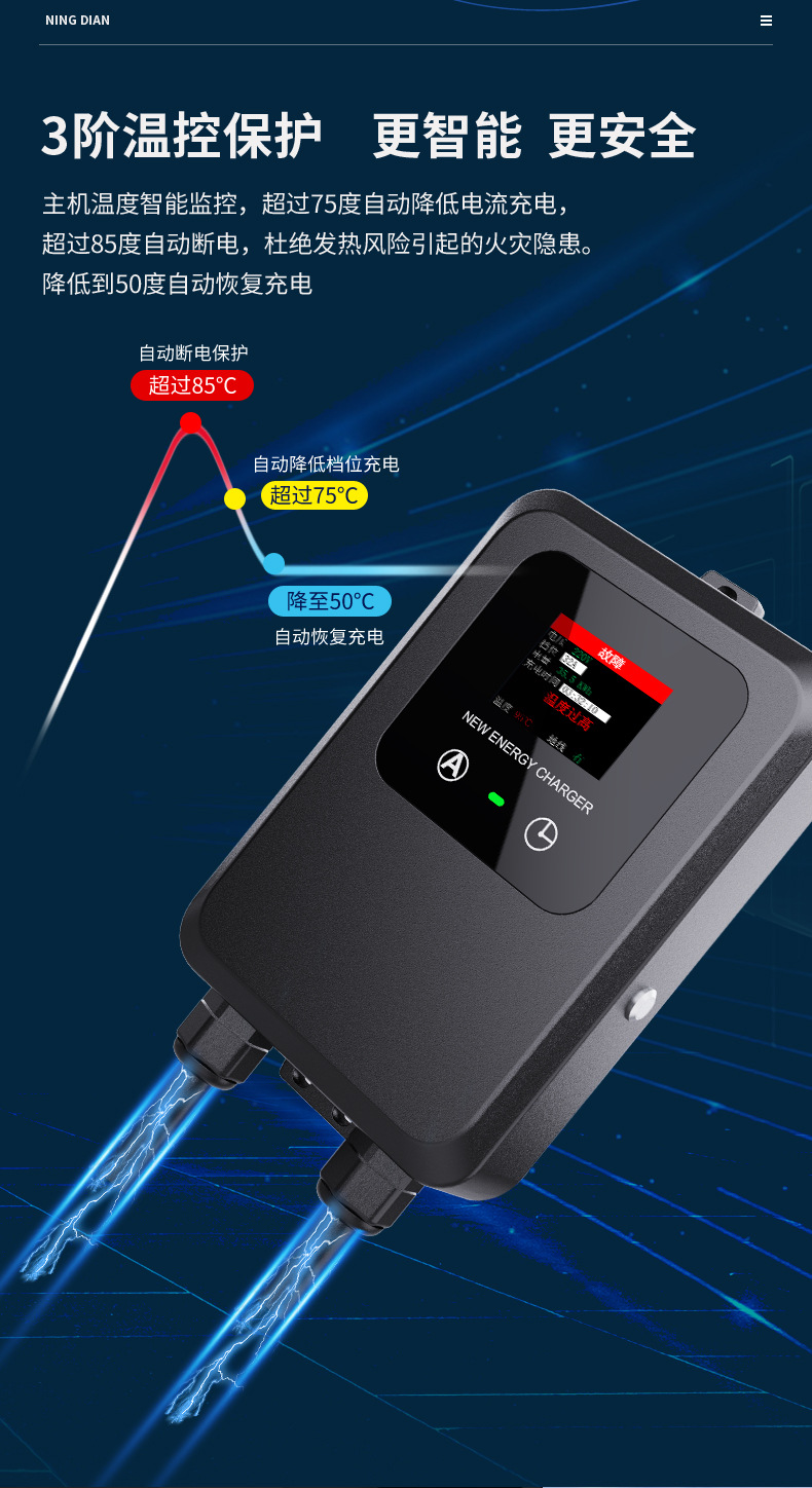 TYPE2 European Standard Charging Pile GBT British and Australian Standard New Energy Electric Vehicle Universal SSC2/J1772 American Standard