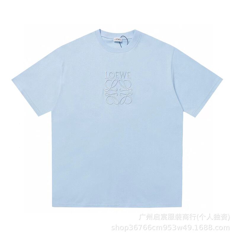 クロスボーダー 25ss Luojia 高品質刺繍ロゴルーズコットン半袖メンズとレディースカジュアルファッション多用途 T シャツ|undefined