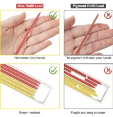 Pencil Deep Hole Woodworking Activity Pen Professional Engineering Woodworking Pencil Adjustable Marking Pen Graphite Lead Set