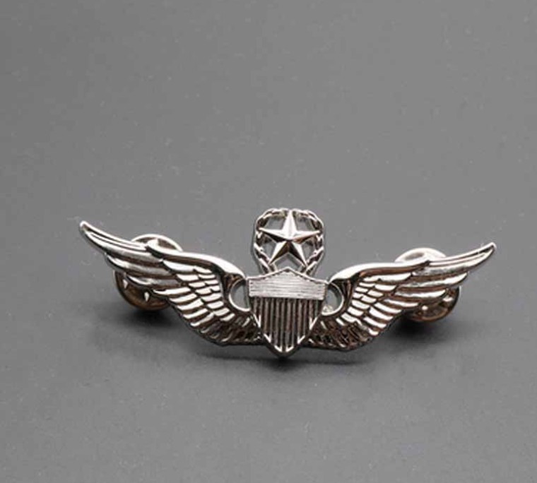 Insignia de la insignia de la calificación de piloto de la Fuerza Aérea estadounidense de la Segunda Guerra Mundial insignia de plata de oro insignia de ala voladora