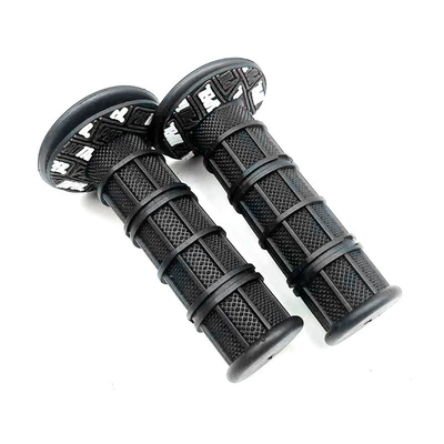 Motorcycle Modification Accessories Handlebar Rubber Sleeve Motorcycle Off-Road Vehicle Street Car Sports Car Throttle Grip Rubber Sleeve Anti-Slip and Wear-Resistant (Motorcycle Handle Cover) - black