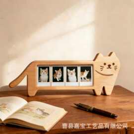 卡通猫咪相框四宫格宠物纪念相框摆台情侣相框伴手礼物宠物相框