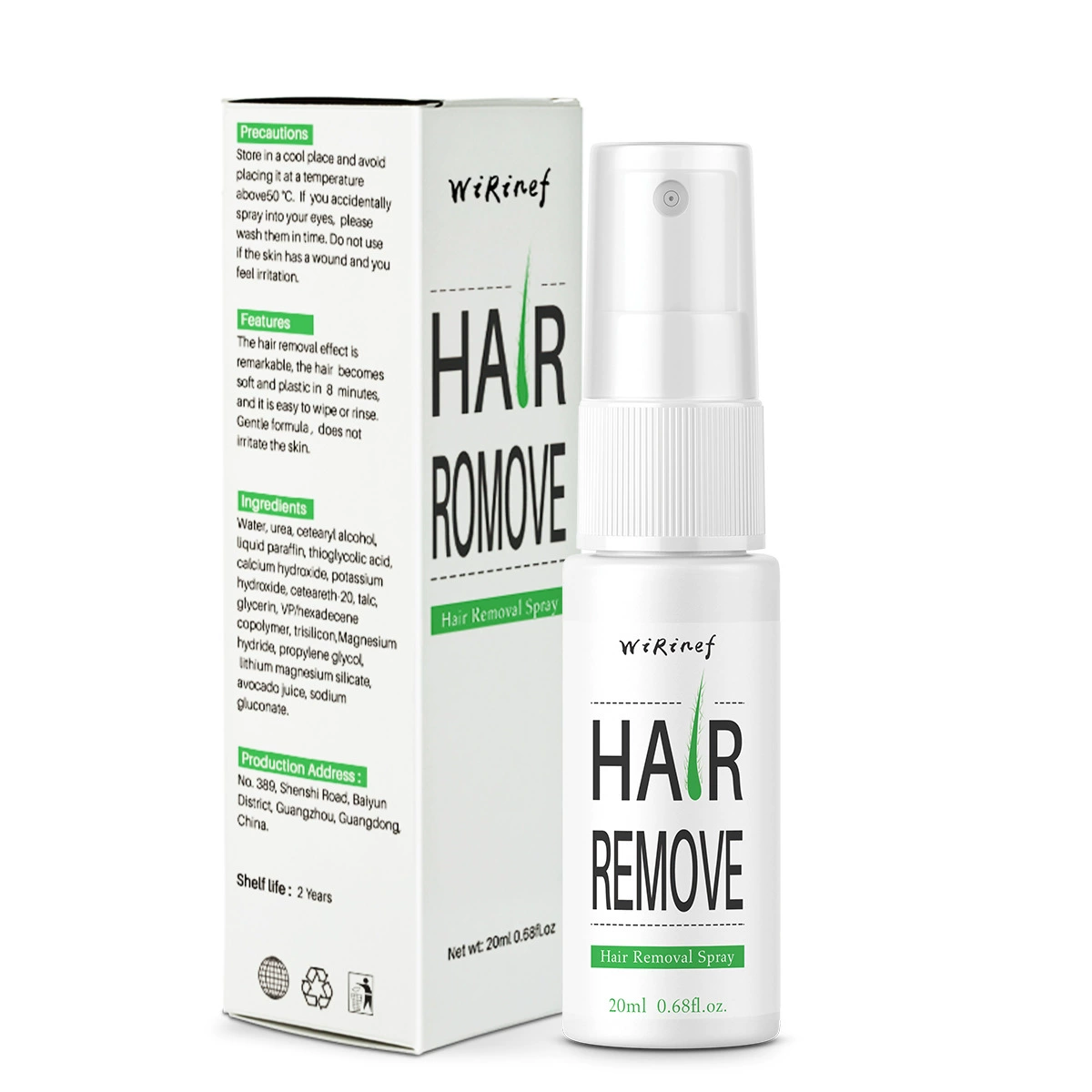 Спрей Hair Stop 20 мл, ингибирование роста волос и удаление, портативная бутылочка