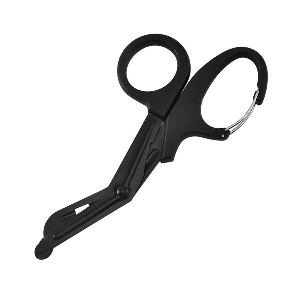 现货急救纱布运动绷带肌肉贴剪带扣特氟龙EDC军规EMT细齿救援剪刀