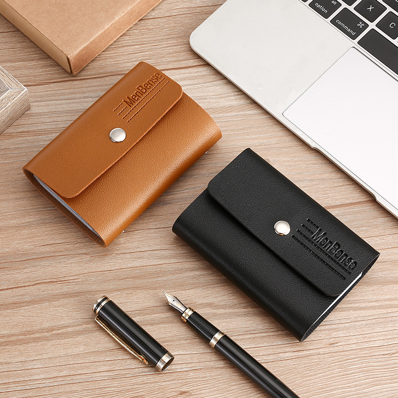 Cartera de tarjetas anti-damagnetizante anti-robo de gran capacidad, bolsa de tarjetas para hombres y mujeres, bolsa de tarjetas de tarjetas de visita multiplaza, funda