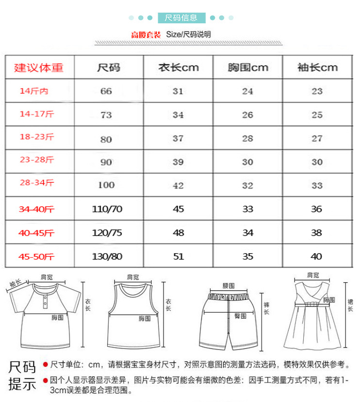 尺码表
