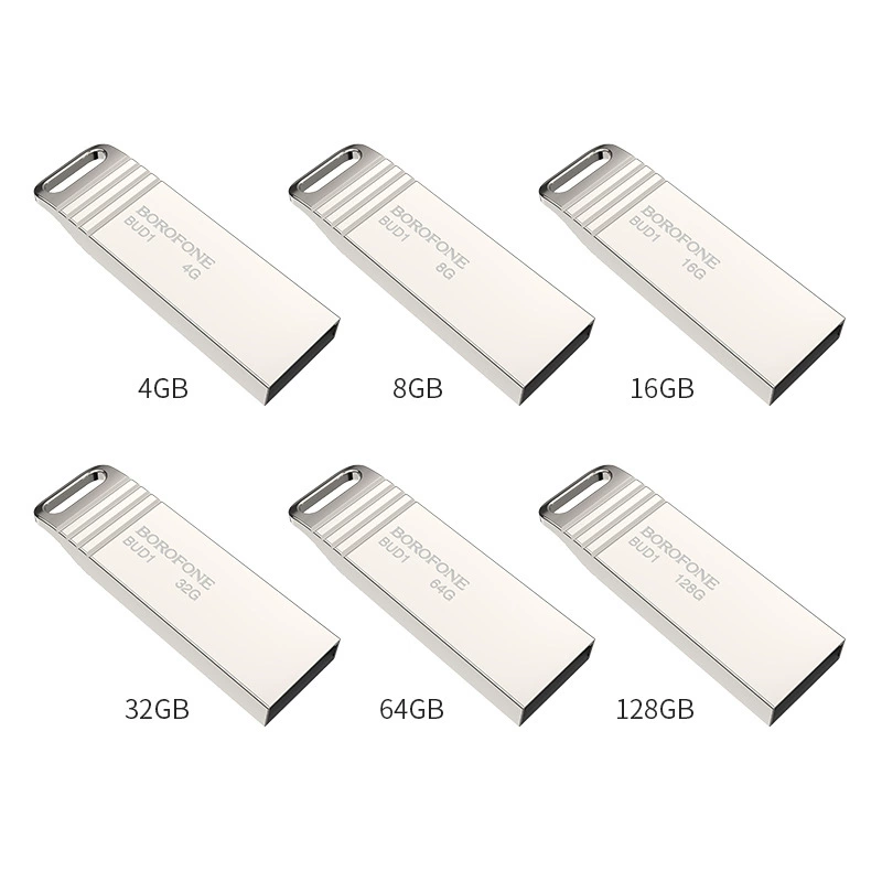 BOROFONE USB флеш-накопитель высокой скорости, 128ГБ, 64ГБ, 64ГБ, 32ГБ, 32ГБ, 16ГБ, 16ГБ, 8ГБ, 8ГБ, 4ГБ, 4ГБ, (торговля через границу)