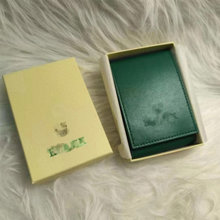 Foreign Trade Ready-Made Portable Watch Box Green Portable Box Laborshi Portable Watch Box High-End Deerskin Velvet Box