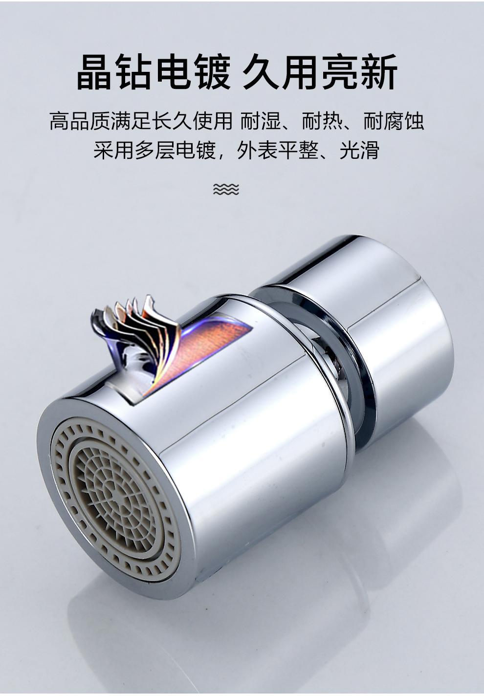 Kitchen universal faucet universal water outlet, splash-proof water outlet, extension bubble maker, faucet magic connector Application Scenario