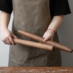 A5L黑胡桃實木擀麵杖家用不粘大號尖頭杆面棒不沾包子擀麵棍