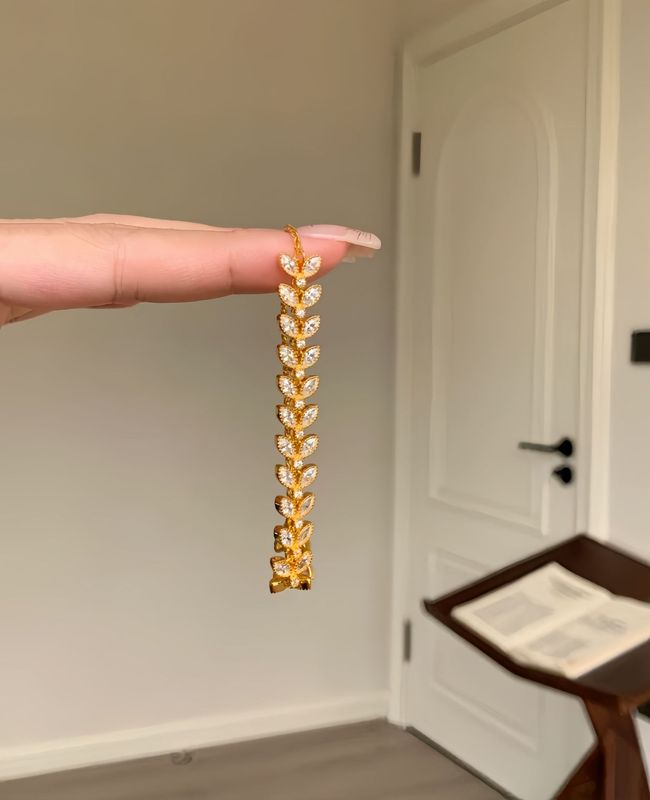 S925纯银新中式穗穗平安麦穗手链女轻奢小众设计重工气质百搭首饰|undefined