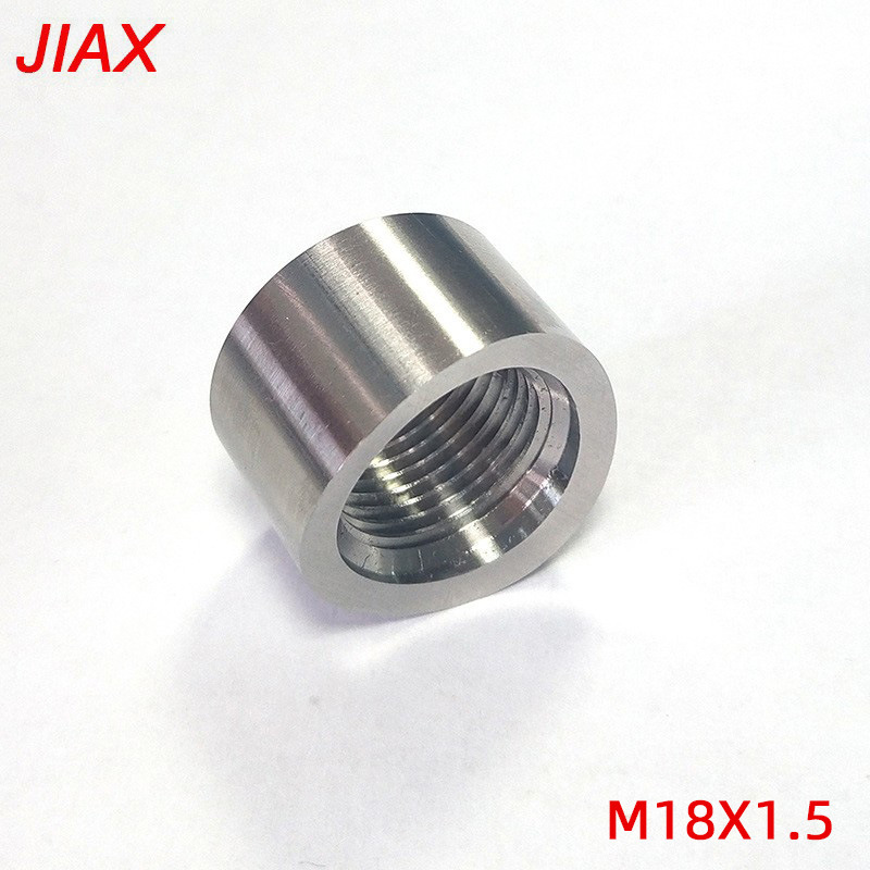 Piezas modificadas para automóviles M18X1.5 dientes internos de acero inoxidable 304 tuerca curva incisión tuerca redonda tubo de escape unión de soldadura