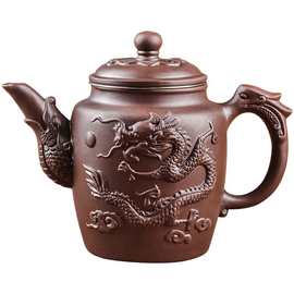 宜兴紫砂壶不锈钢过滤泡茶器家用大容量茶碗杯套装功夫茶具花茶壶
