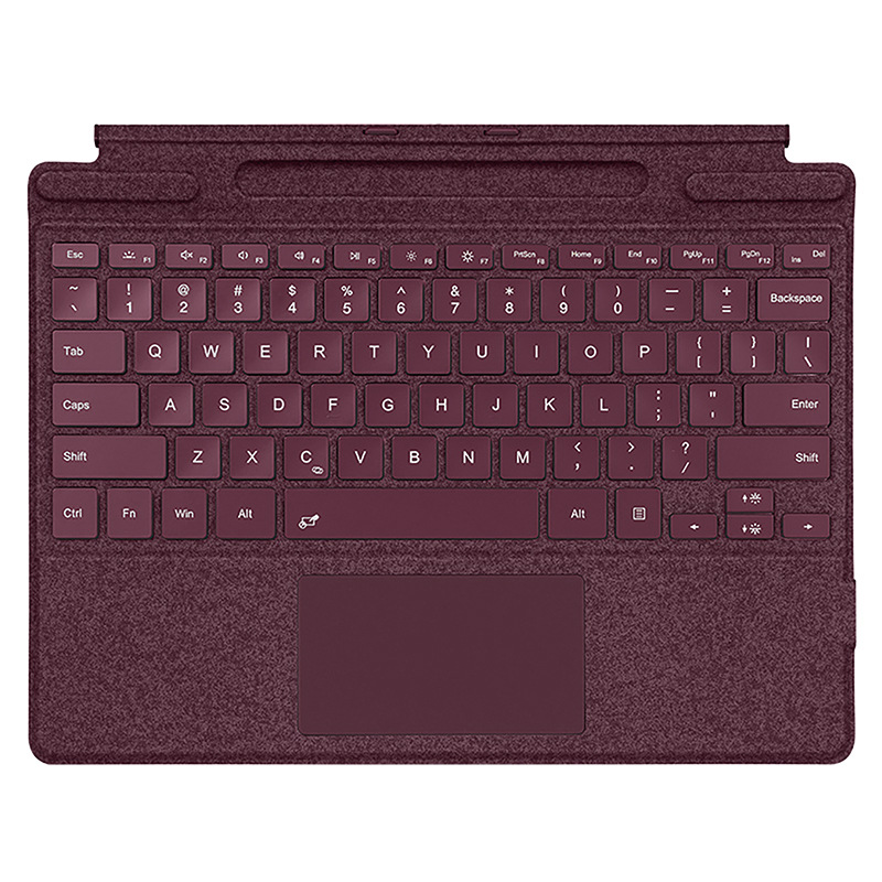 Aplicable a Microsoft Surface Pro11 teclado bluetooth colorido retroiluminado plano externo teclado de succión fábrica al por mayor