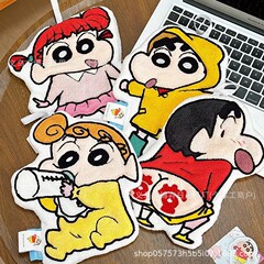 クレヨンしんちゃんハンドタオル厚みのあるコーラルベルベット刺繍かわいい漫画ソフト吸収性糸くずの出ないハングハンドタオル