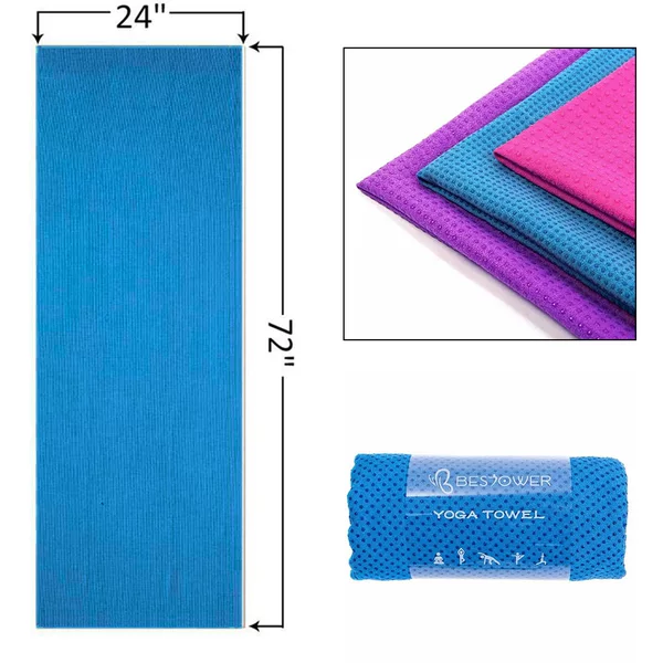 pvc non-slip particle yoga towel sweat-absorbent multi-color optional factory direct supply in stock processing fitness exercise towel