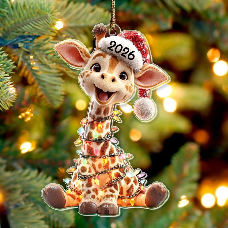 Amazon's new 2026 Christmas acrylic pendants, animal Christmas hats, cross-border Christmas tree decoration pendants wholesale Amazon's new 2026 Christmas acrylic pendants, animal Christmas hats, cross-border Christmas tree decoration pendants wholesale