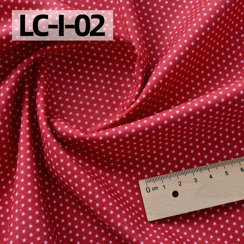 纯棉布料手工diy衣服包包田园碎花印染全棉面料棉布卡其红色花园