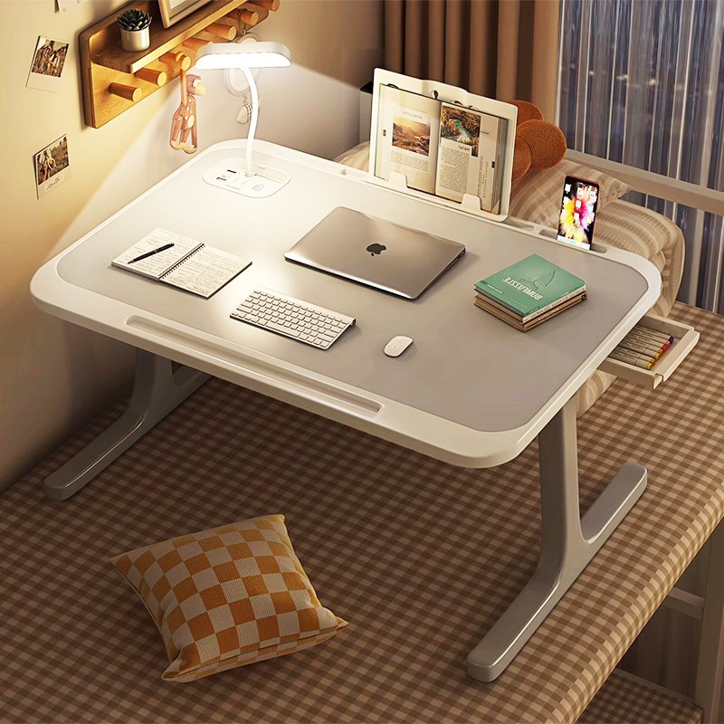 Foldable Lifting Bed Small Table Dormitory Study Desk Laptop Table Lazy Table with Bay Window Table