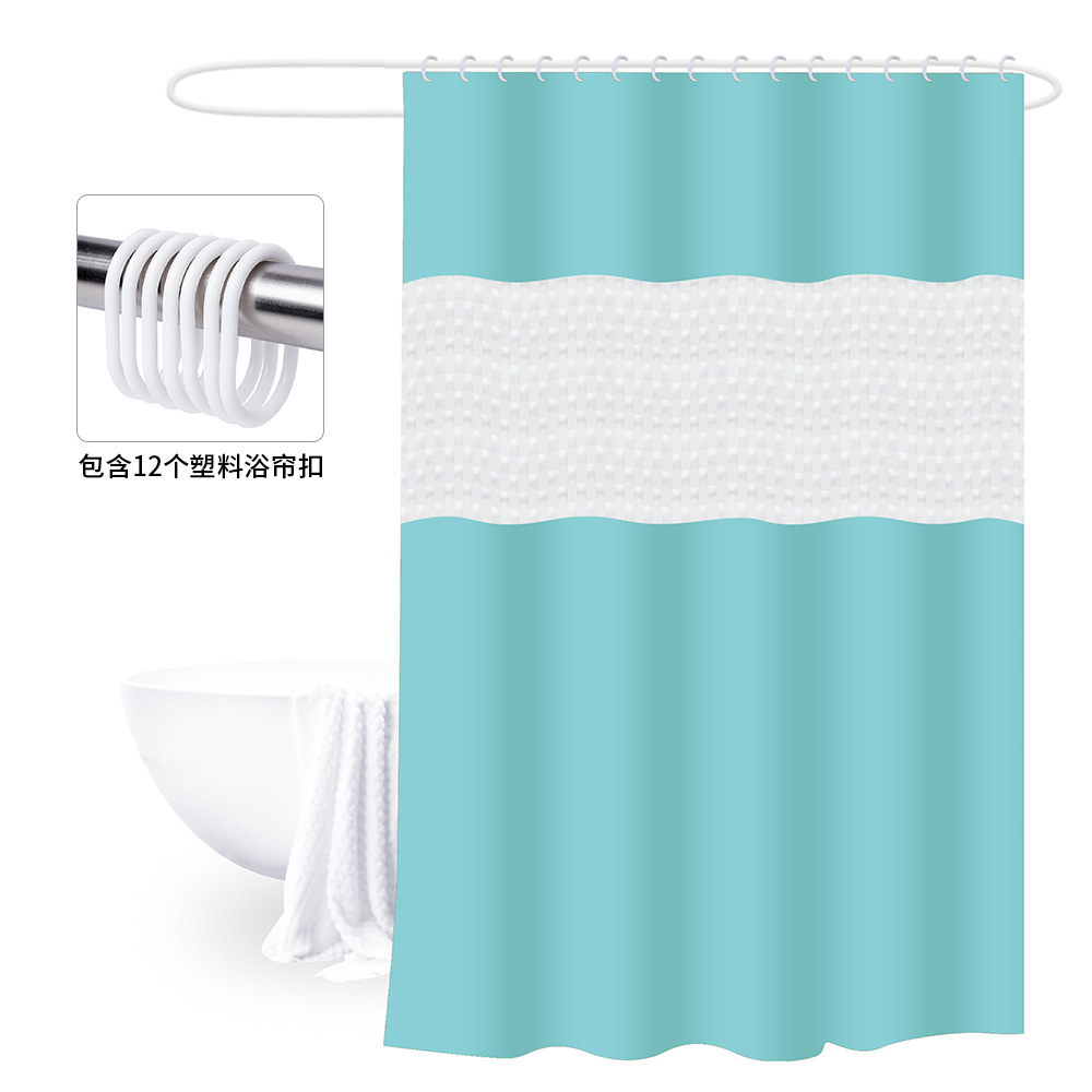 180*200 cortina de baño de empalme engrosada con hebilla PEVA cubierta de baño Cortina de ducha de partición de baño impermeable y a prueba de moho