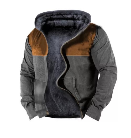 Chaqueta acolchada de algodón de invierno engrosada forrada con forro polar de invierno para hombres de invierno forro de doble capa de terciopelo grueso Abrigo acolchado de algodón cálido chaqueta acolchada de algodón