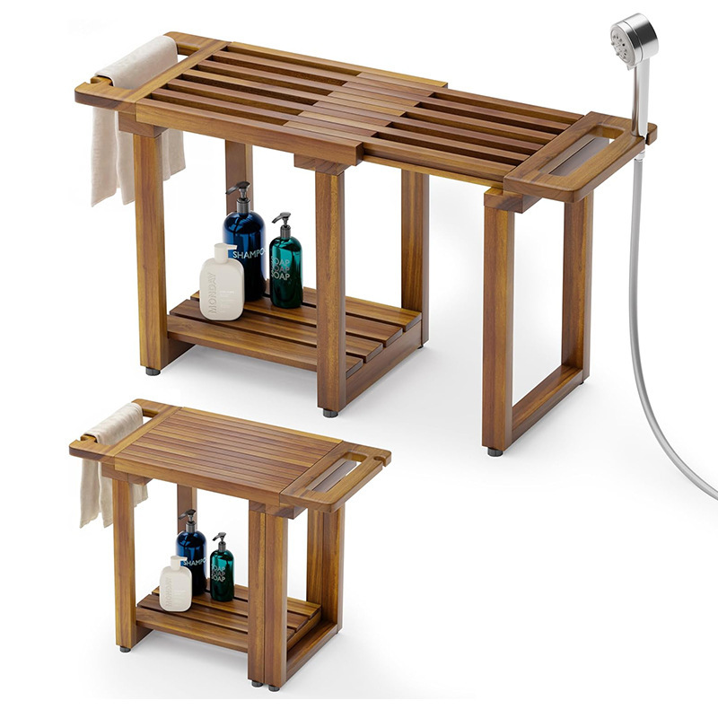 Wooden Bathroom Stool, Bathroom Step Stool, Towel Rack, Toiletries Storage Stool, Expandable Room Seat Wooden Bathroom Stool, Bathroom Step Stool, Towel Rack, Toiletries Storage Stool, Expandable Room Seat