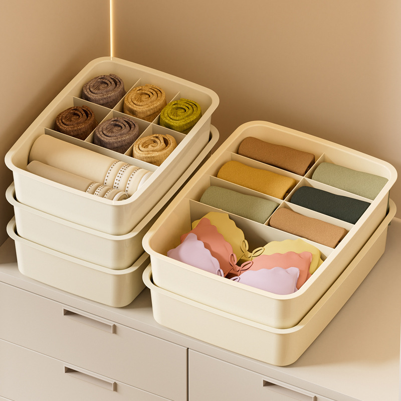 下着収納ケース家庭用靴下下着整理箱肌着ブラジャー引き出し式分格収納神器|undefined