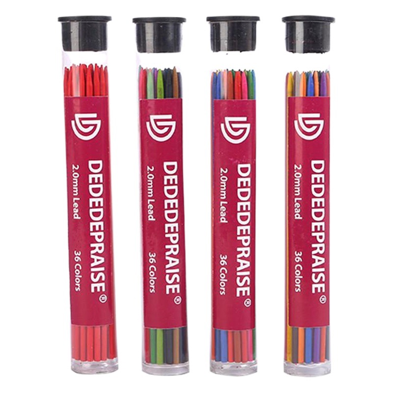 New color lead 2.0 automatic pen replacement core oily color lead 36 color mixed hand-painted design art supplies