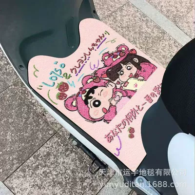 Electric vehicle foot mat — Maintain, Wire Loop Mats That Scrape - pajamas-shin-chan-compares-his-heart-3060cm-cut-into-rectangular-shape