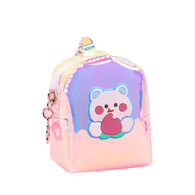 Bolsa para mujer 2025, nueva cartera infantil de gelatina, monedero para estudiantes, monedero portátil mini, cartera pequeña con diseño de dibujos animados.