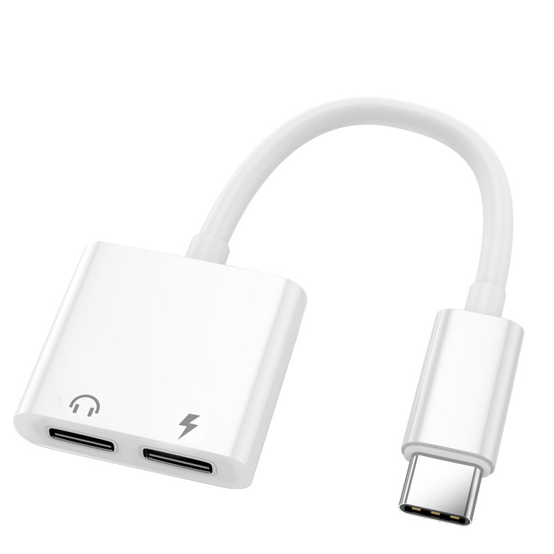 Typec携帯電話オーディオケーブル2 in 1イヤホン変換3.5変換器OTGuディスクはアップル華為を適用する|undefined