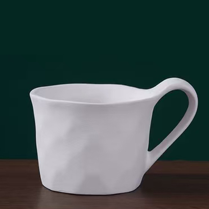 Taza de Cerámica en Blanco Cerámica para Pintar DIY, Bajo Esmalte para Manualidades DIY image 28