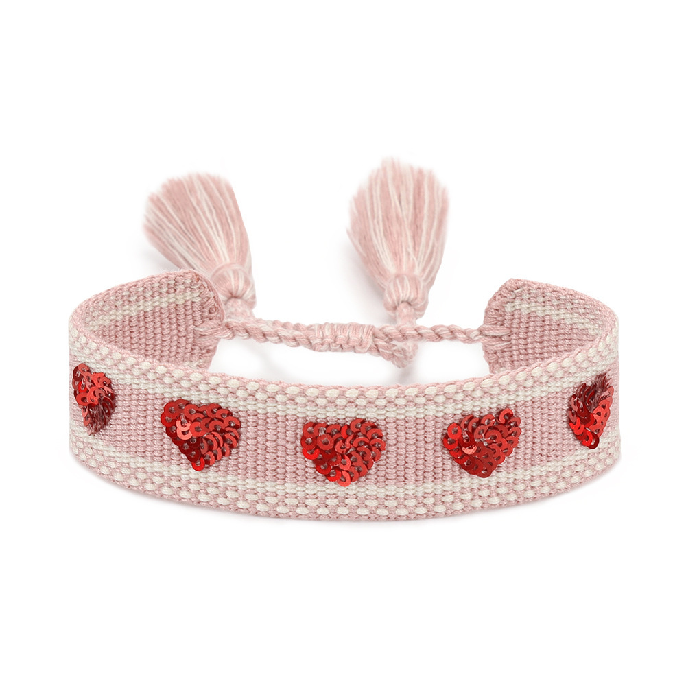 7g Weight Stretch Adjustable Clasp Closure Type Drawstring Bracelets Classification Polyester Chain Material Cord String Chain Type 1 Piece Quantity Holiday, Daily Occasion cord Material Devil's Eye, Heart Shape Pattern All Seasons Season Women's Gender Casual Style, Simple Style style Casual Style Simple Style Devil's Eye Heart Shape Cord Cord String Stretch Adjustable String Bracelets Wholesale 10
