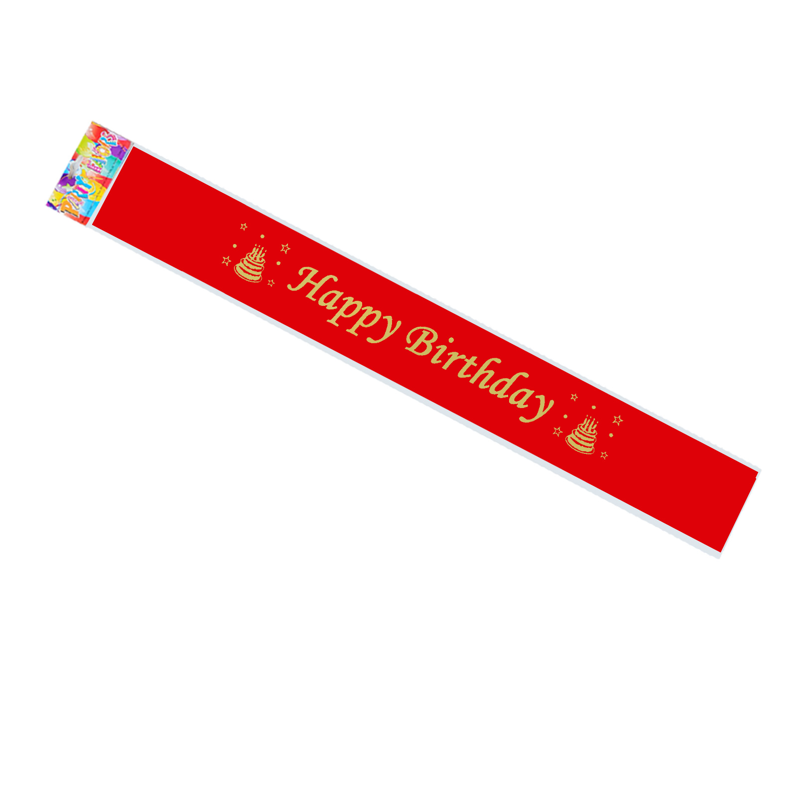Feliz cumpleaños impresión de serigrafía inglesa correa de hombro para fotos accesorios suministros de fiesta transfronterizos varios estilos de venta transfronterizas