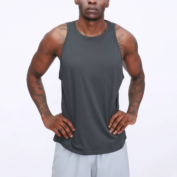 Lulu Summer Quick-Drying Sports Vest Loose Outdoor Running Basketball Sleeveless Fitness Wear Men's Top