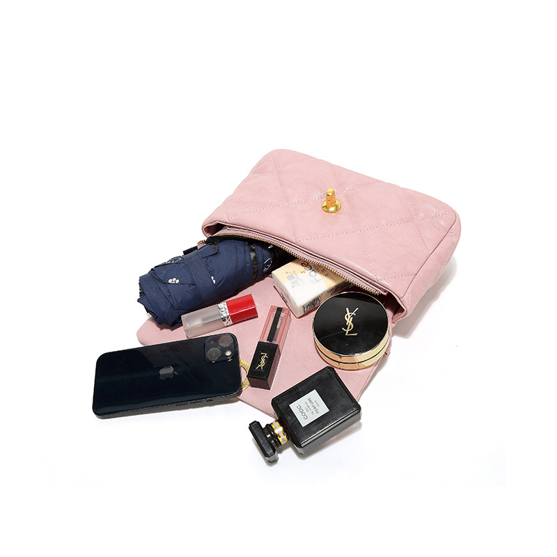 Women's Single Shoulder Crossbody Bag, Elegant Quilted Chain Bag_voghion.com